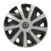 Puklice pre Volvo (čierne) pre dodávky 15 Craft silver and black - Image 2