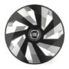Puklice pre Fiat (čierny) 14 Vector RC black and silver - Image 2