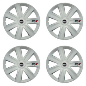 Puklice pre Fiat (čierny) 15 GTX carbon white