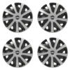 Puklice pre Fiat (čierny) pre dodávky 15 Craft silver and black