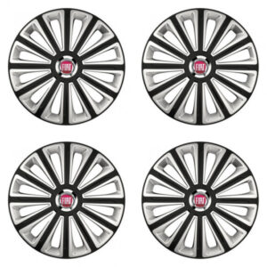 Puklice pre Fiat (červené) 14 TREND RC double colour