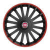 Puklice pre Fiat (červené) 16 CRYSTAL RO black - Image 2