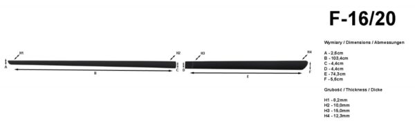 Riderauto Lišty dverí - Kia OPTIMA/MAGENTIS  2010-2015 - Image 2