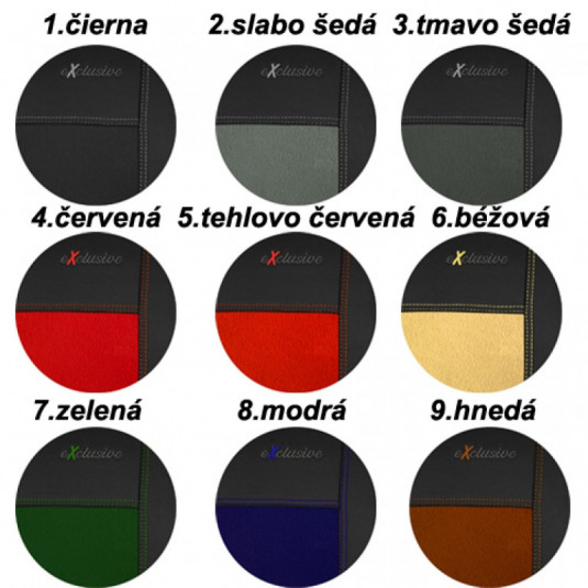 Poťahy pre DACIA LODGY 7 miestne (2012-2016) Exclusive Alcantara (Alcantara-koža) - Image 3