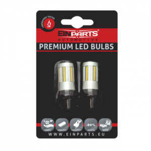 W21W LED žiarovka (66 x SMD 2016) oranžová canbus V2
