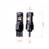 W21/5W LED žiarivky (16 x SMD 3030) 6000k/oranžová - Image 3
